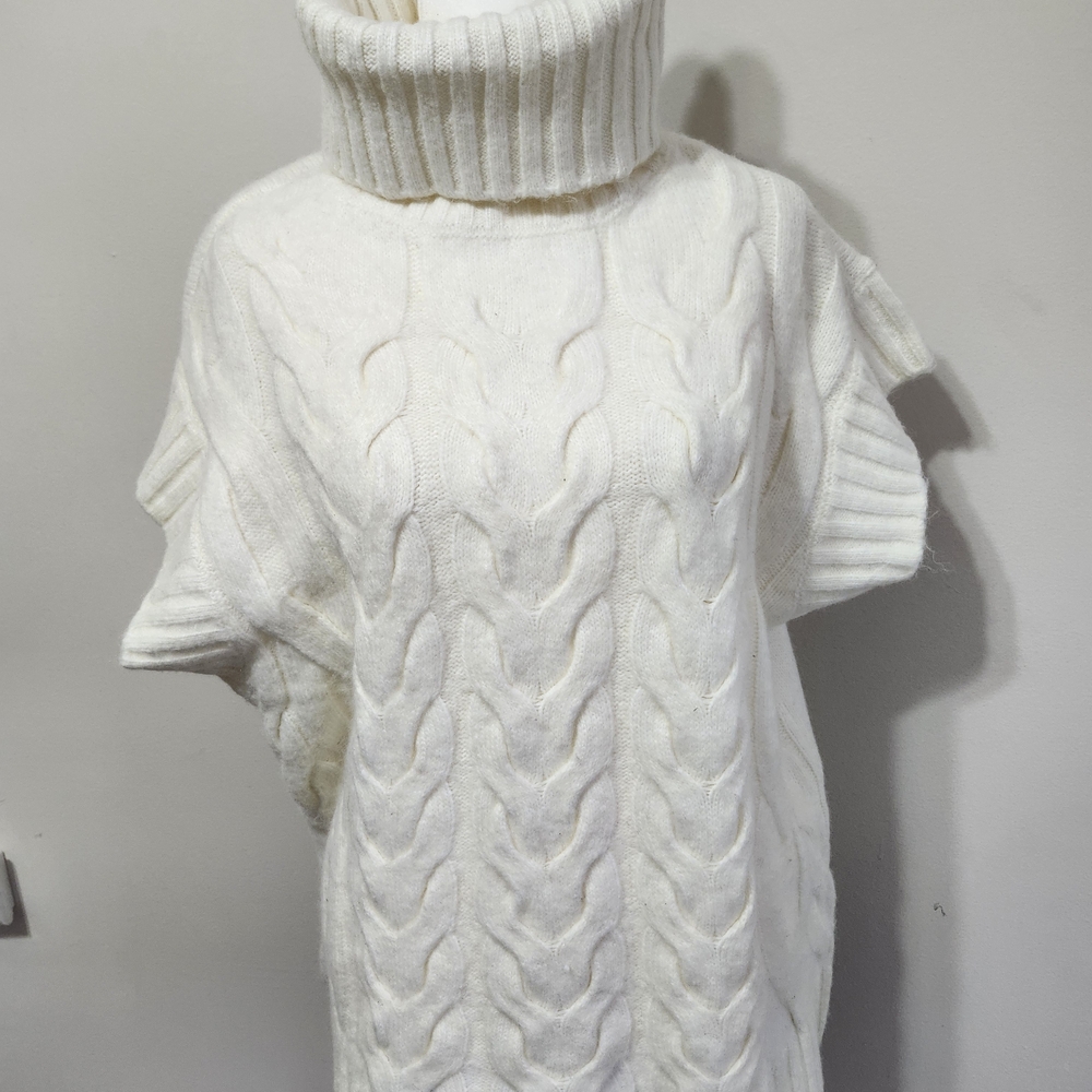 Worthington Ivory Cable Knit Turtleneck Sweater‎